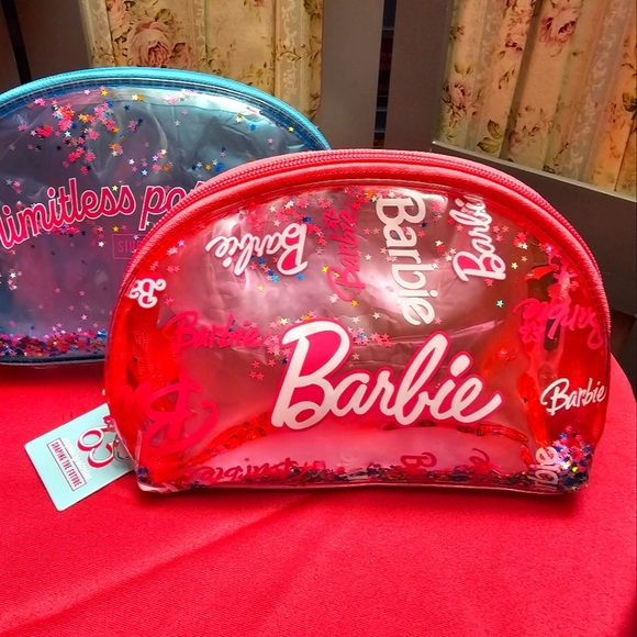 Barbie Handbags - Barbie Cosmetic Bag Make-up Womens (Pink)